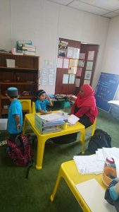 Teacher teaching